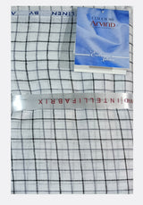 Arvind Linen Checkered Shirt Fabric