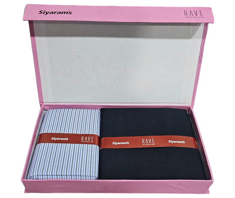 Siyaram"s Unstitched Cotton Checks Shirt & Trouser Fabric.