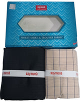 Raymond Unstitched Cotton  Checkered Shirt & Trouser Fabric