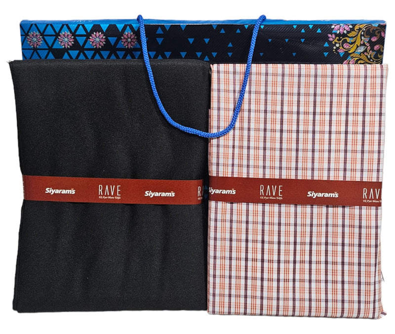 Siyaram Cotton Printed Shirt & Trouser Fabric (Unstitched)