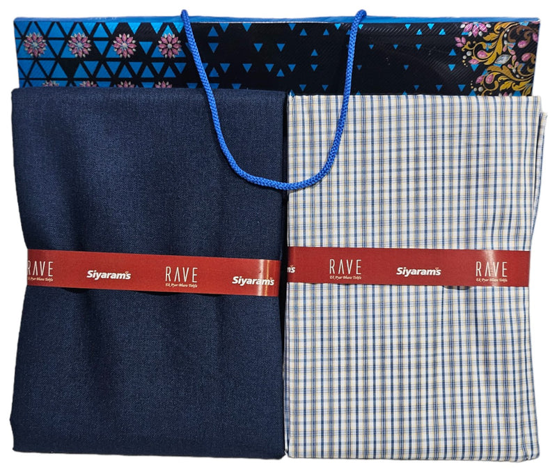 Siyaram Cotton Printed Shirt & Trouser Fabric (Unstitched)