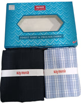 Raymond Unstitched Cotton  Checkered Shirt & Trouser Fabric