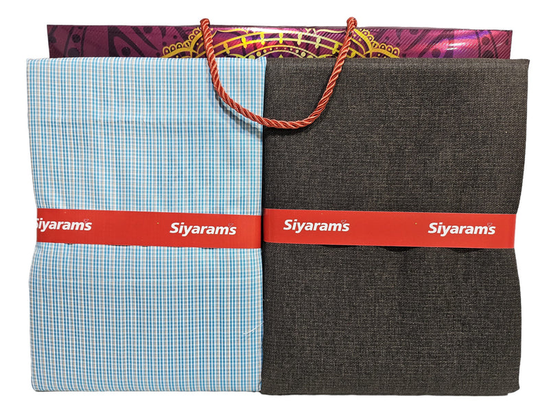 Siyaram Cotton Printed Shirt & Trouser Fabric (Unstitched)