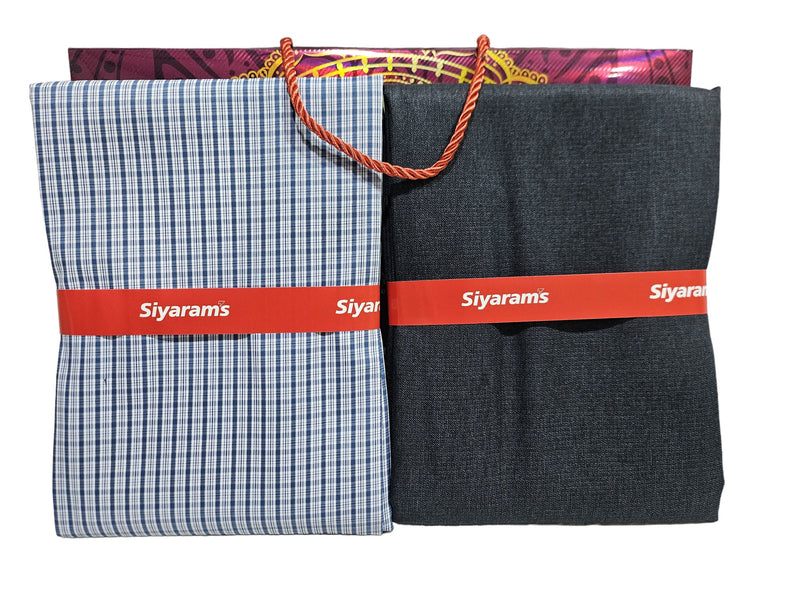 Siyaram Cotton Printed Shirt & Trouser Fabric (Unstitched)