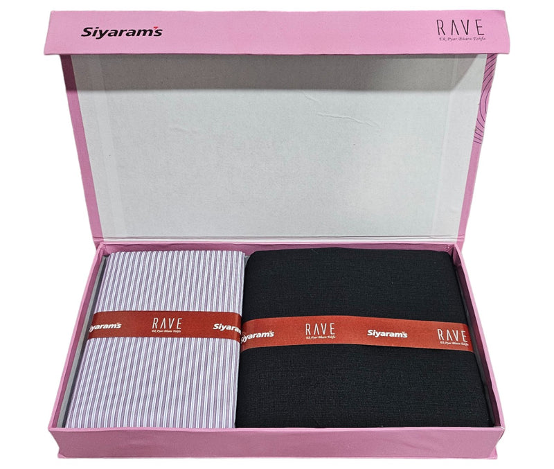 Siyaram"s Unstitched Cotton Checks Shirt & Trouser Fabric.