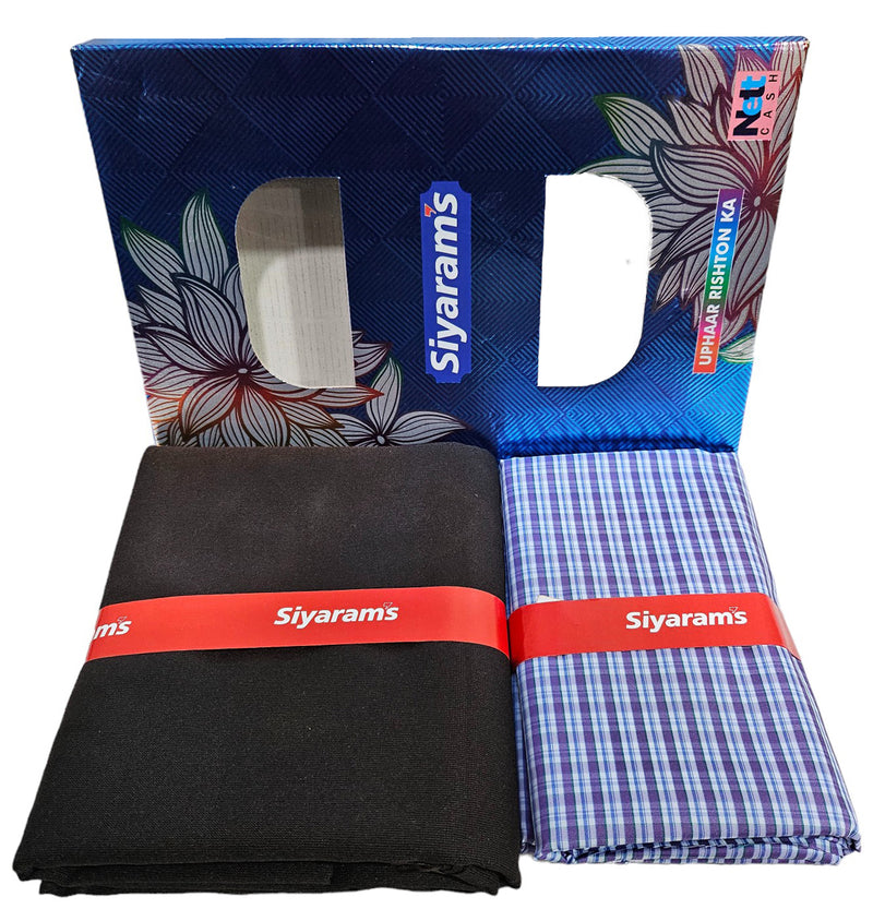 Siyaram Cotton Printed Shirt & Trouser Fabric (Unstitched)