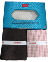 Raymond Unstitched Cotton  Checkered Shirt & Trouser Fabric