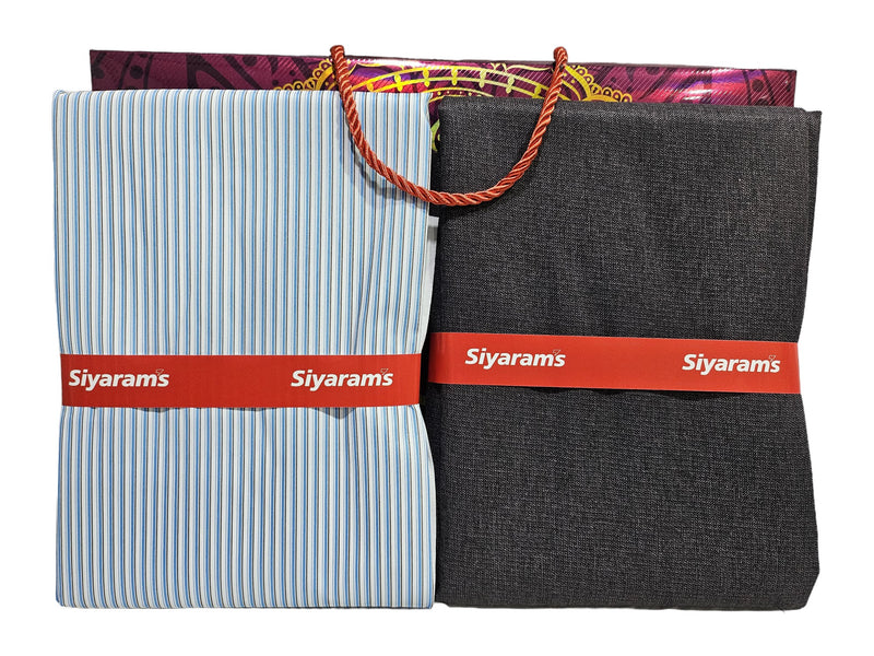 Siyaram Cotton Printed Shirt & Trouser Fabric (Unstitched)