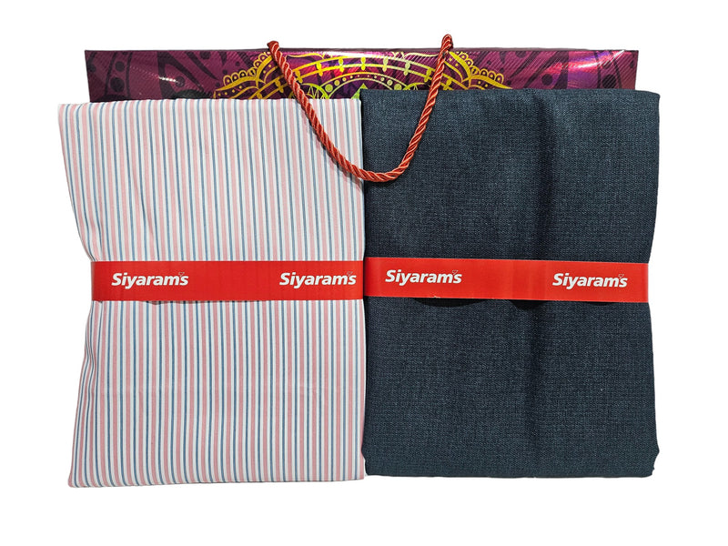 Siyaram Cotton Printed Shirt & Trouser Fabric (Unstitched)