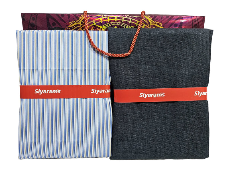 Siyaram Cotton Printed Shirt & Trouser Fabric (Unstitched)