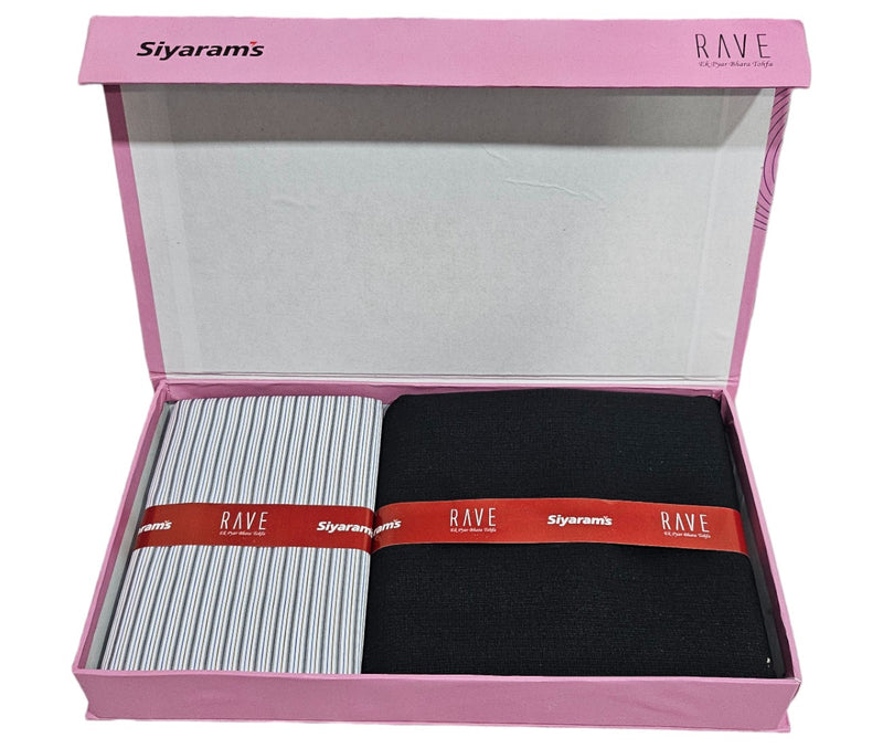 Siyaram"s Unstitched Cotton Checks Shirt & Trouser Fabric.