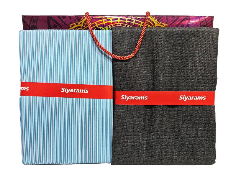 Siyaram Cotton Printed Shirt & Trouser Fabric (Unstitched)