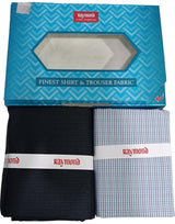 Raymond Unstitched Cotton  Checkered Shirt & Trouser Fabric