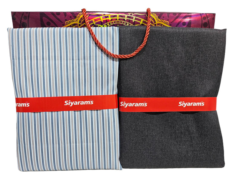 Siyaram Cotton Printed Shirt & Trouser Fabric (Unstitched)