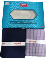 Raymond Unstitched Cotton  Checkered Shirt & Trouser Fabric