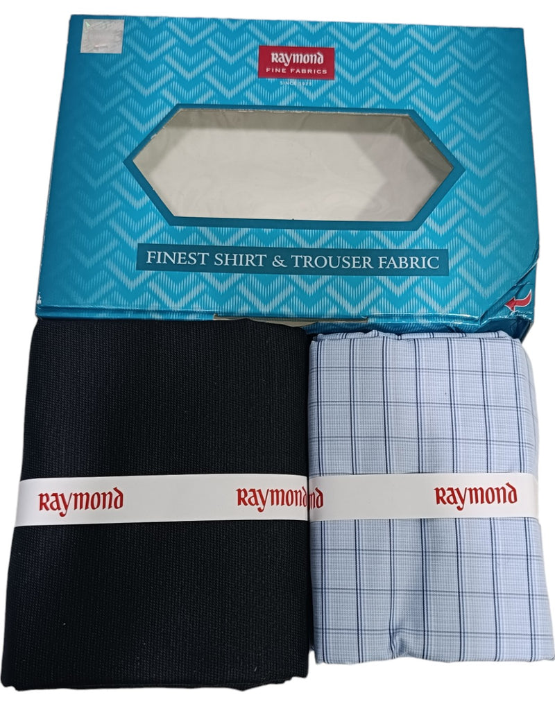 Raymond Unstitched Cotton  Checkered Shirt & Trouser Fabric