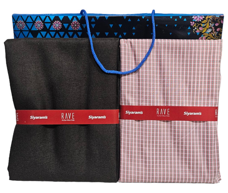 Siyaram Cotton Printed Shirt & Trouser Fabric (Unstitched)