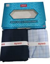 Raymond Unstitched Cotton  Checkered Shirt & Trouser Fabric