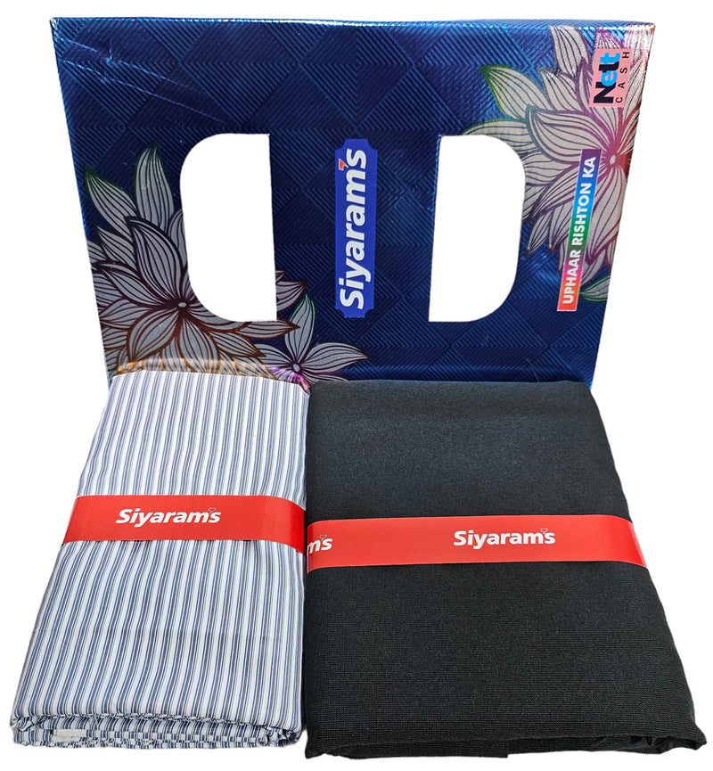 Siyaram Cotton Printed Shirt & Trouser Fabric (Unstitched)