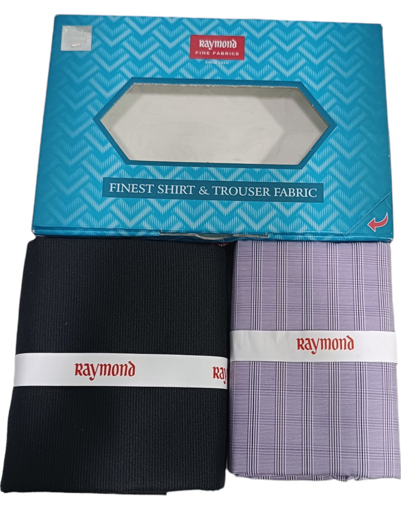 Raymond Unstitched Cotton  Checkered Shirt & Trouser Fabric