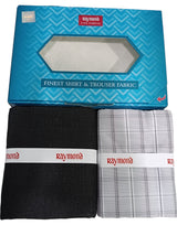 Raymond Unstitched Cotton  Checkered Shirt & Trouser Fabric