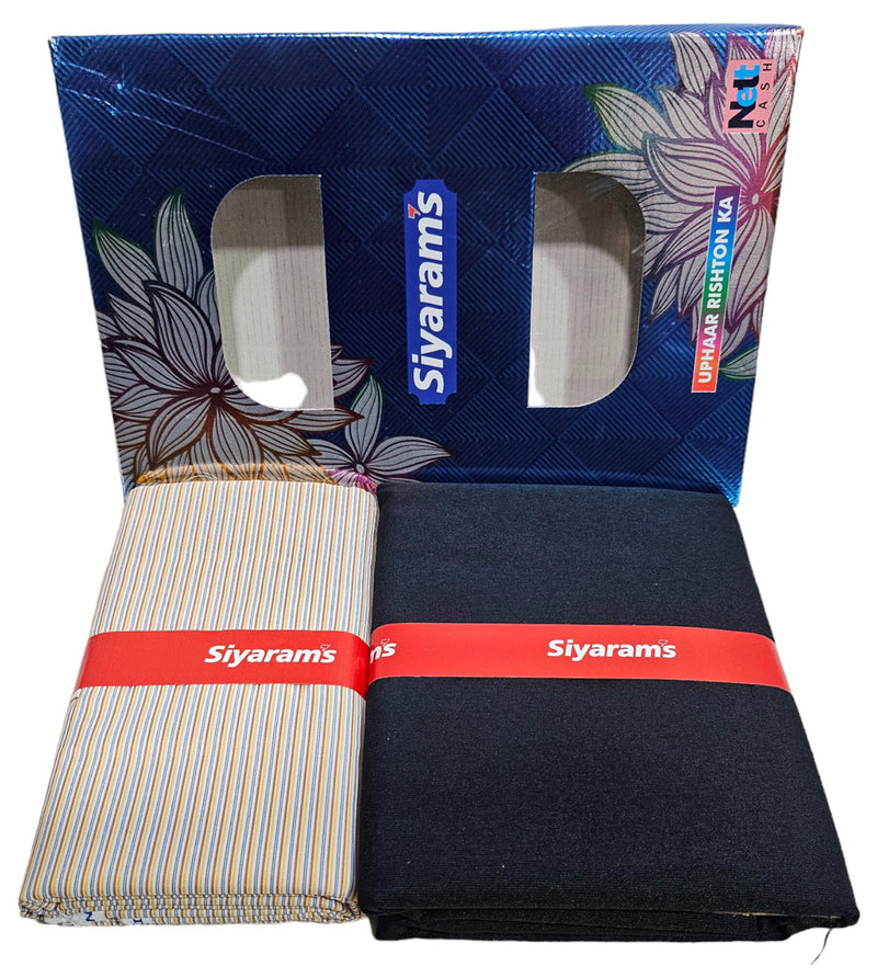 Siyaram Cotton Printed Shirt & Trouser Fabric (Unstitched)