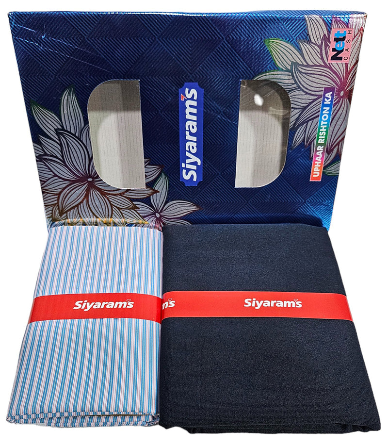 Siyaram Cotton Printed Shirt & Trouser Fabric (Unstitched)