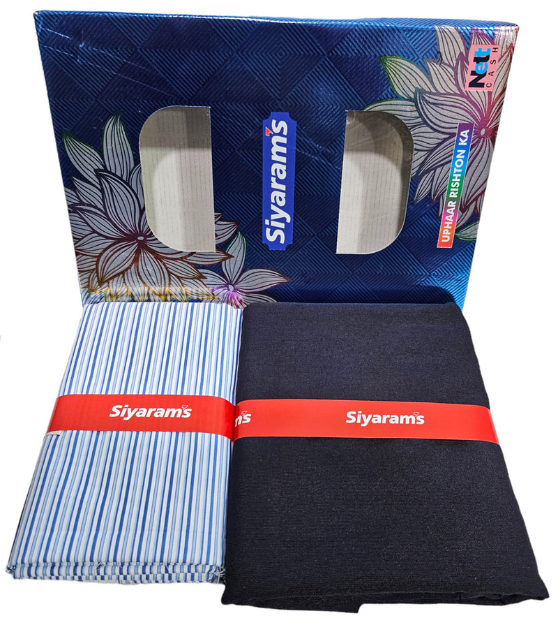 Siyaram Cotton Printed Shirt & Trouser Fabric (Unstitched)