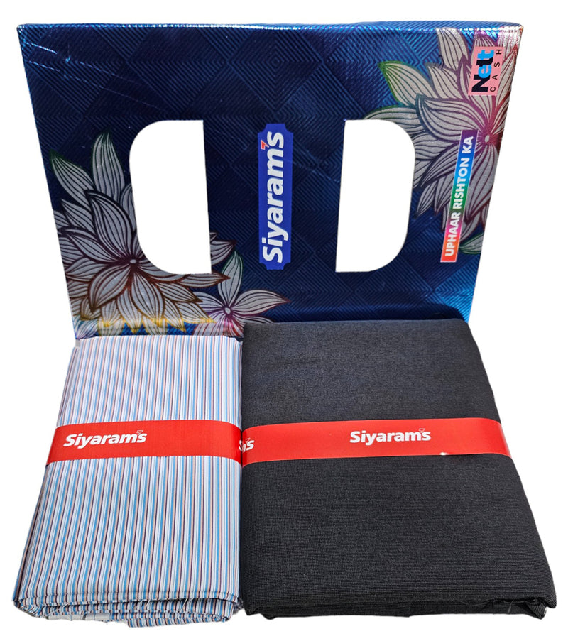 Siyaram Cotton Printed Shirt & Trouser Fabric (Unstitched)