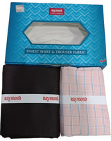 Raymond Unstitched Cotton  Checkered Shirt & Trouser Fabric