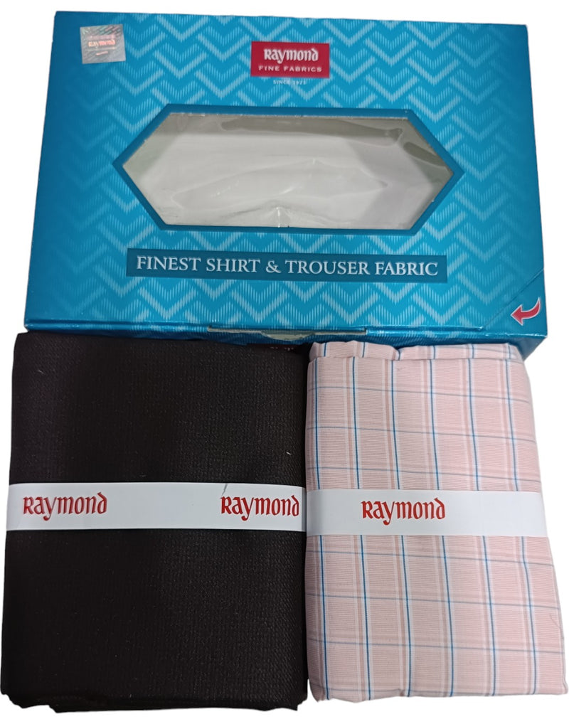 Raymond Unstitched Cotton  Checkered Shirt & Trouser Fabric