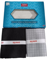 Raymond Unstitched Cotton  Checkered Shirt & Trouser Fabric