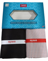 Raymond Unstitched Cotton  Checkered Shirt & Trouser Fabric