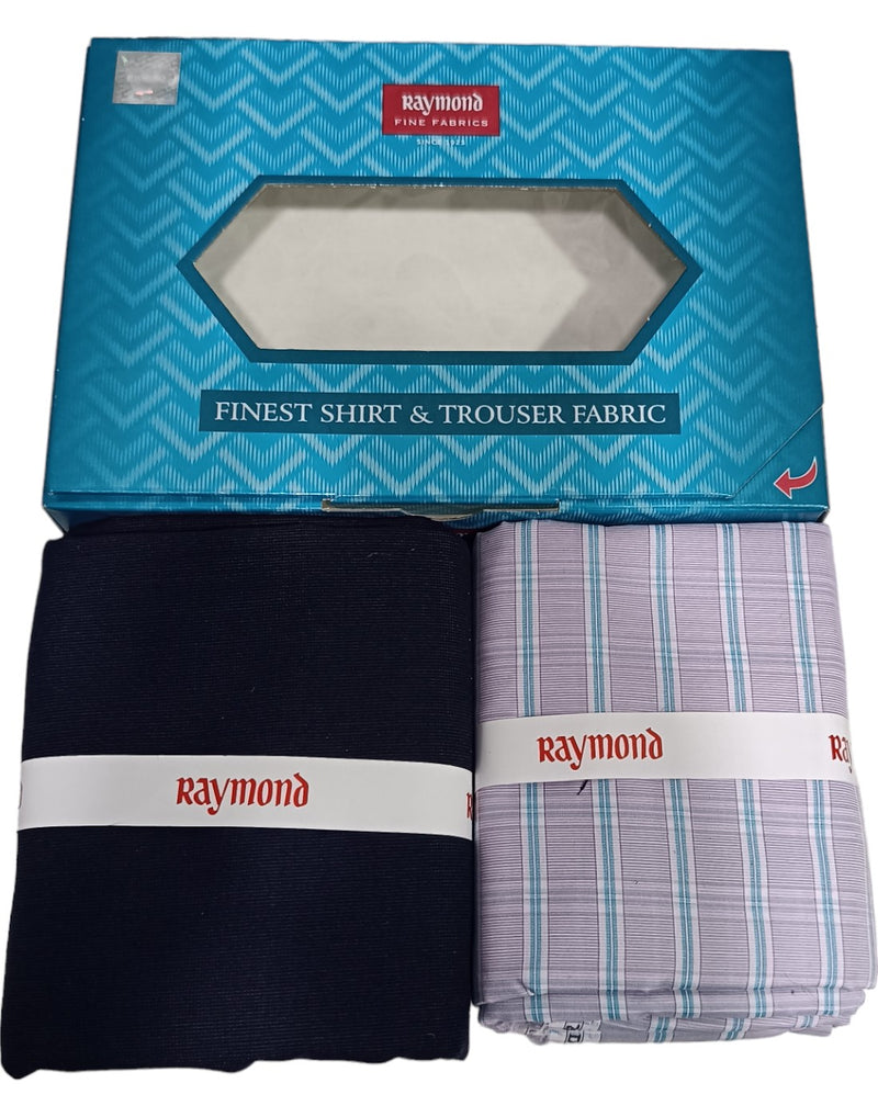 Raymond Unstitched Cotton  Checkered Shirt & Trouser Fabric