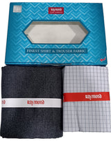 Raymond Unstitched Cotton  Checkered Shirt & Trouser Fabric