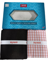 Raymond Unstitched Cotton  Checkered Shirt & Trouser Fabric