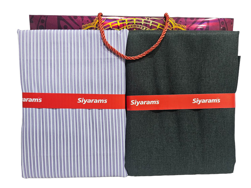 Siyaram Cotton Printed Shirt & Trouser Fabric (Unstitched)