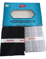 Raymond Unstitched Cotton  Checkered Shirt & Trouser Fabric