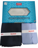 Raymond Unstitched Cotton  Checkered Shirt & Trouser Fabric