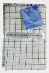 Arvind Linen Checkered Shirt Fabric