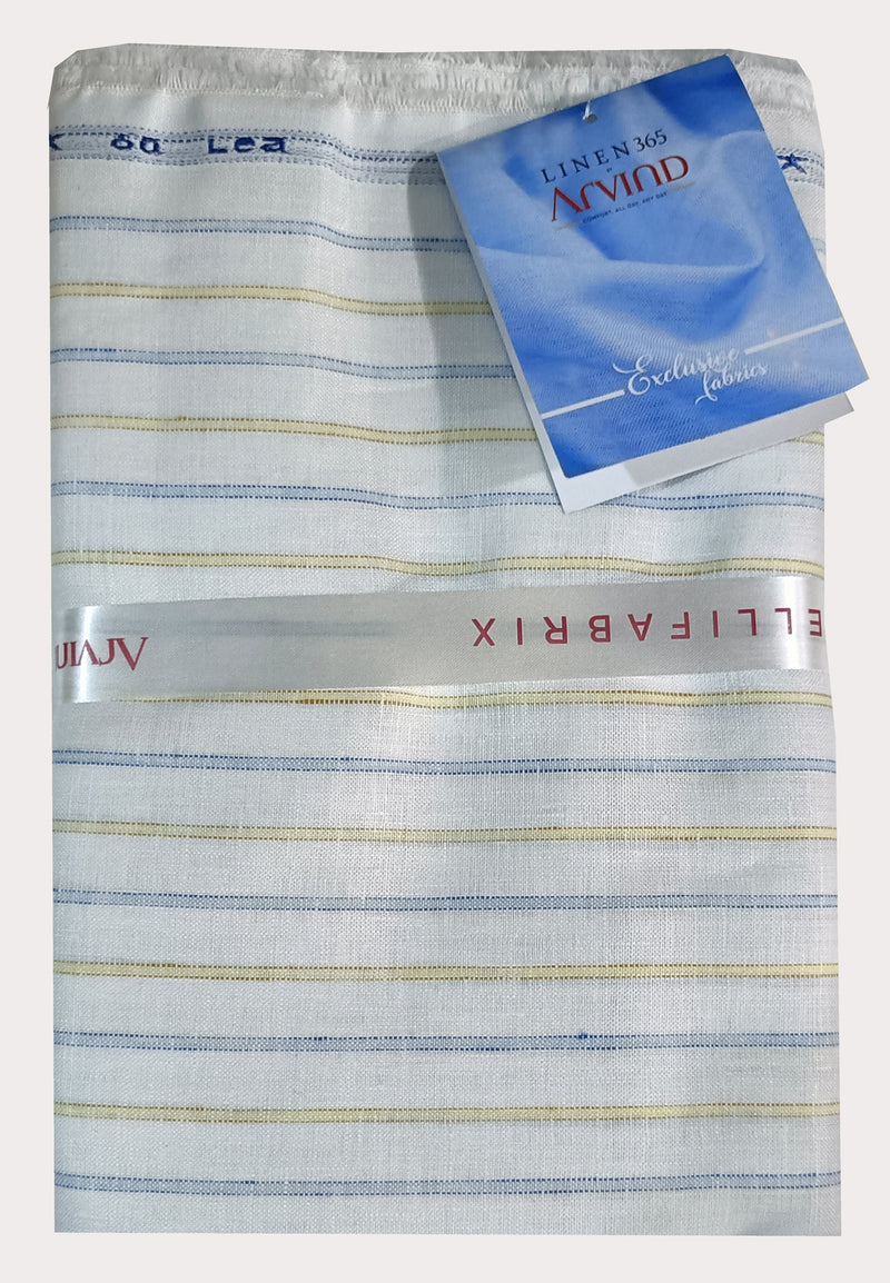 Arvind Linen Checkered Shirt Fabric