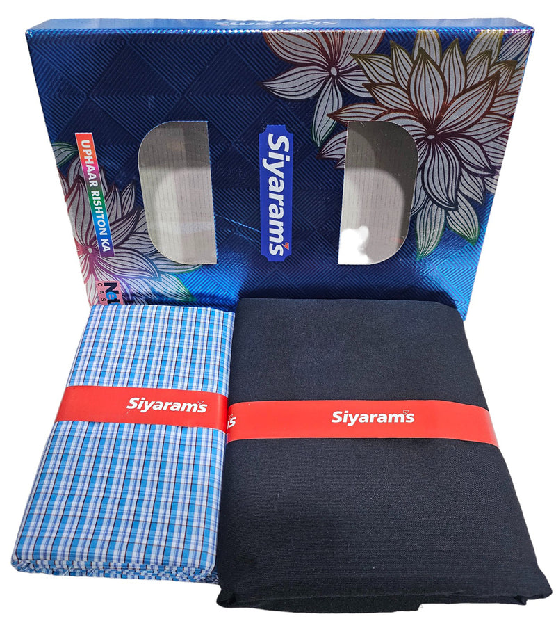 Siyaram Cotton Printed Shirt & Trouser Fabric (Unstitched)