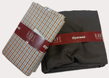 SIYARAM,S CHECKS PRINT SHIRT AND PANT FABRIC COMBO