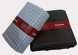 SIYARAM,S CHECKS PRINT SHIRT AND PANT FABRIC COMBO