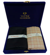 Manfabs Unstitched Cotton Checkered Shirt & Trouser Fabric