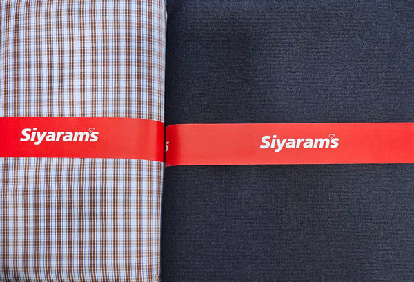 Siyaram Cotton Printed Shirt & Trouser Fabric (Unstitched)