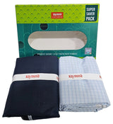 Latest Raymond Unstitched Cotton Checkered Shirt & Trouser Fabric