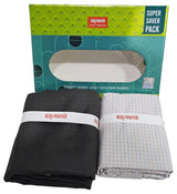 Latest Raymond Unstitched Cotton Checkered Shirt & Trouser Fabric