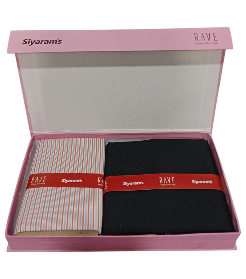 Siyaram"s Unstitched Cotton Checks Shirt & Trouser Fabric.