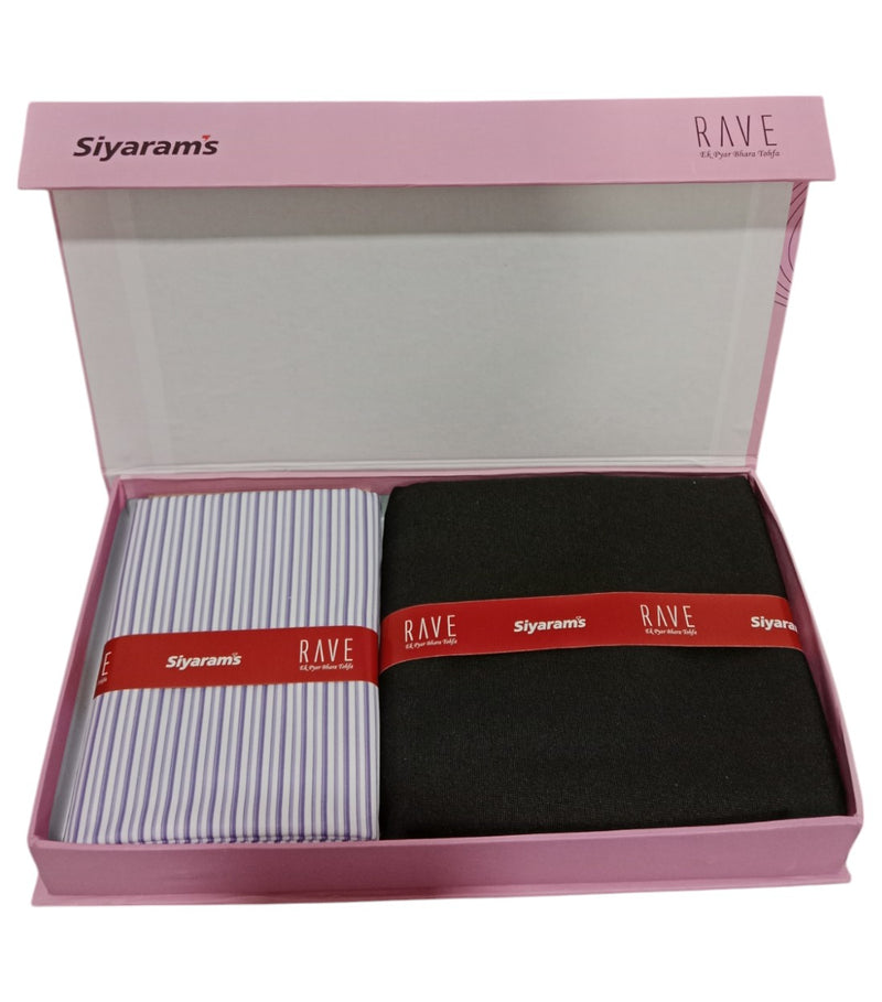 Siyaram"s Unstitched Cotton Checks Shirt & Trouser Fabric.